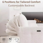 Canapé-lit Dyonery, canapé-lit escamotable en forme de L de 81 po avec méridienne de rangement réversible/port USB/poche latérale/assemblage sans outils, velours côtelé beige