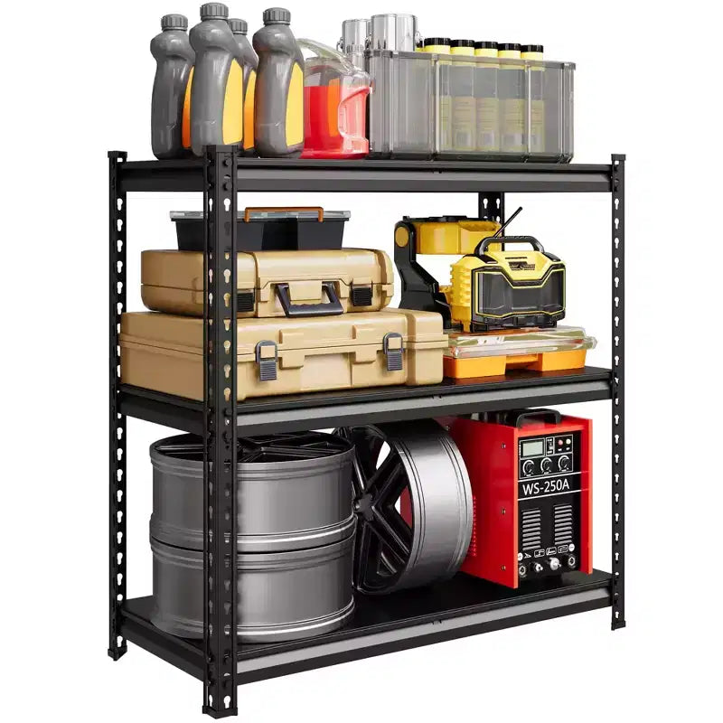 Étagère de garage en acier à 3 niveaux, rayonnage métallique réglable, capacité de 1043 kg, organiseur utilitaire pour garde-manger, cuisine, sous-sol, maison, entrepôt