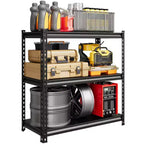 Étagère de garage en acier à 3 niveaux, rayonnage métallique réglable, capacité de 1043 kg, organiseur utilitaire pour garde-manger, cuisine, sous-sol, maison, entrepôt