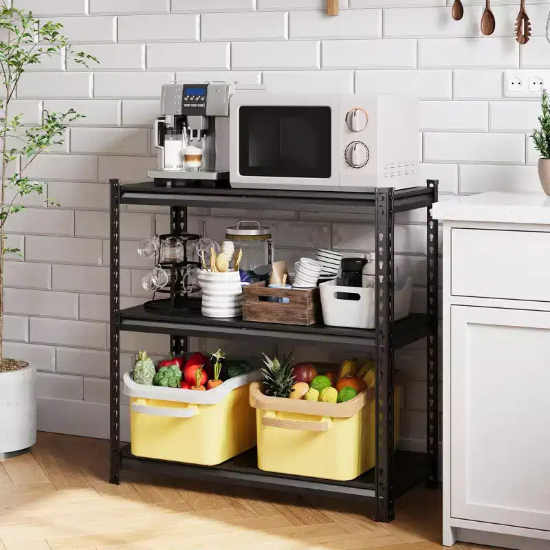 Étagère de garage en acier à 3 niveaux, rayonnage métallique réglable, capacité de 1043 kg, organiseur utilitaire pour garde-manger, cuisine, sous-sol, maison, entrepôt