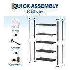 Étagère de garage en acier à 3 niveaux, rayonnage métallique réglable, capacité de 1043 kg, organiseur utilitaire pour garde-manger, cuisine, sous-sol, maison, entrepôt