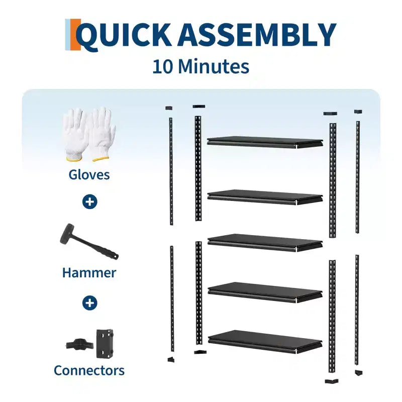 Étagère de garage en acier à 3 niveaux, rayonnage métallique réglable, capacité de 1043 kg, organiseur utilitaire pour garde-manger, cuisine, sous-sol, maison, entrepôt