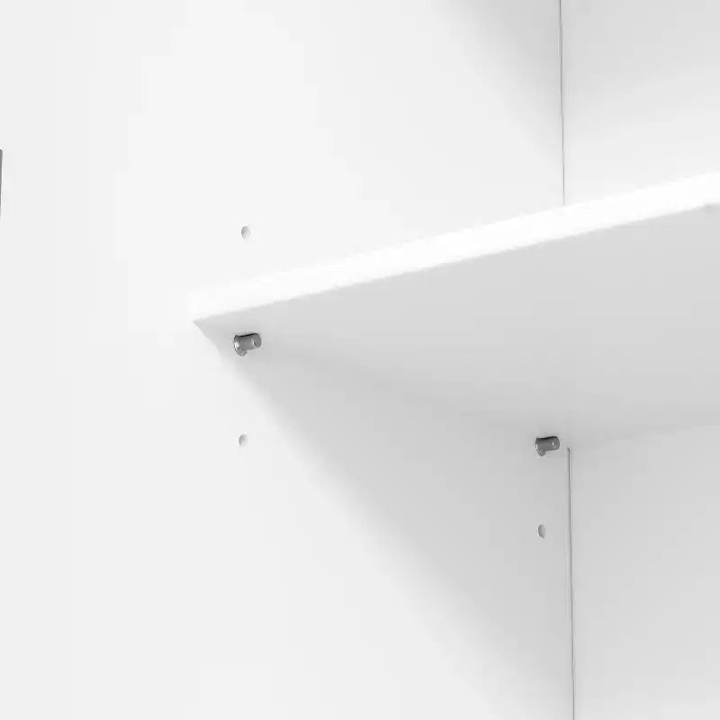 Étagères de porte de garde-manger de cuisine de ferme, armoire de rangement haute autonome avec 3 étagères réglables et 3 tiroirs pour salle à manger