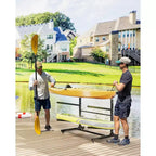 Support de rangement robuste pour kayaks avec roues verrouillables pour kayaks, canoës, planches de surf et planches à pagaie Étagères amovibles