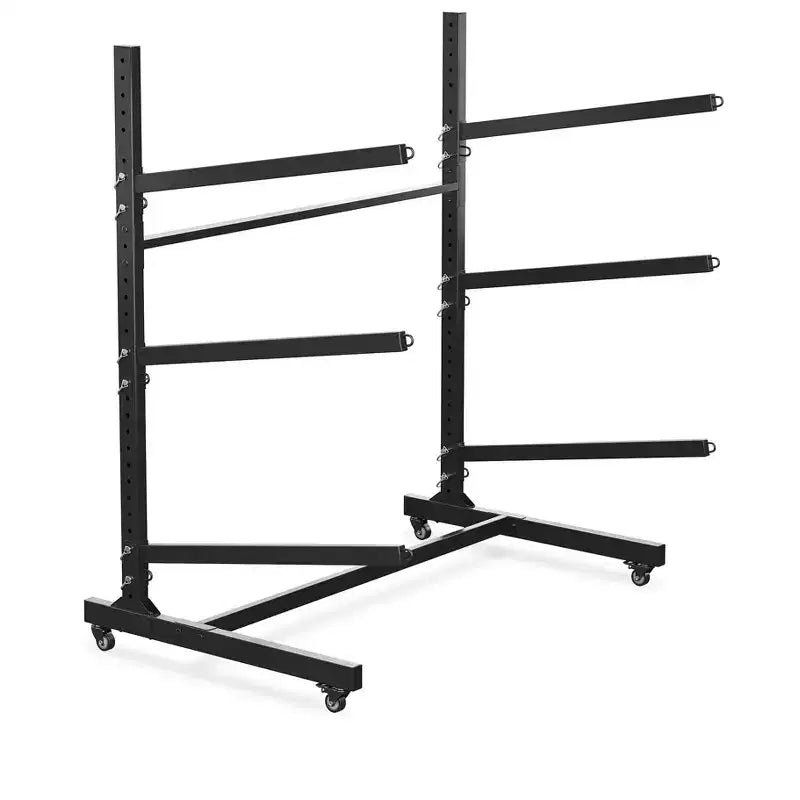 Support de rangement robuste pour kayaks avec roues verrouillables pour kayaks, canoës, planches de surf et planches à pagaie Étagères amovibles