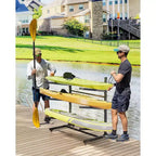 Support de rangement robuste pour kayaks avec roues verrouillables pour kayaks, canoës, planches de surf et planches à pagaie Étagères amovibles