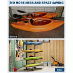 Support de rangement robuste pour kayaks avec roues verrouillables pour kayaks, canoës, planches de surf et planches à pagaie Étagères amovibles