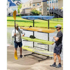 Support de rangement robuste pour kayaks avec roues verrouillables pour kayaks, canoës, planches de surf et planches à pagaie Étagères amovibles