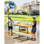 Support de rangement robuste pour kayaks avec roues verrouillables pour kayaks, canoës, planches de surf et planches à pagaie Étagères amovibles