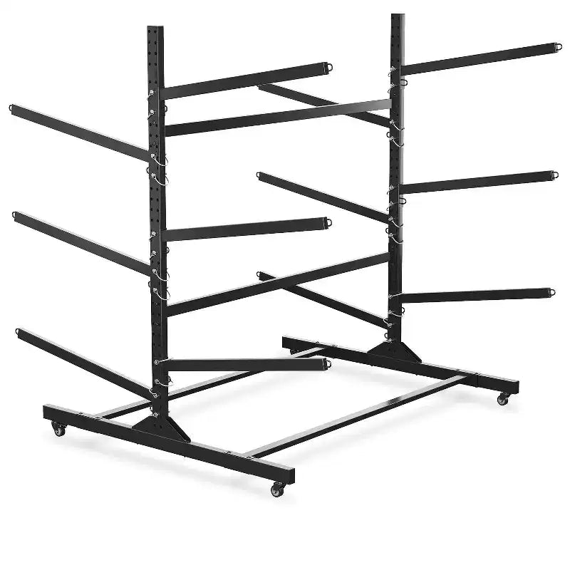 Support de rangement robuste pour kayaks avec roues verrouillables pour kayaks, canoës, planches de surf et planches à pagaie Étagères amovibles