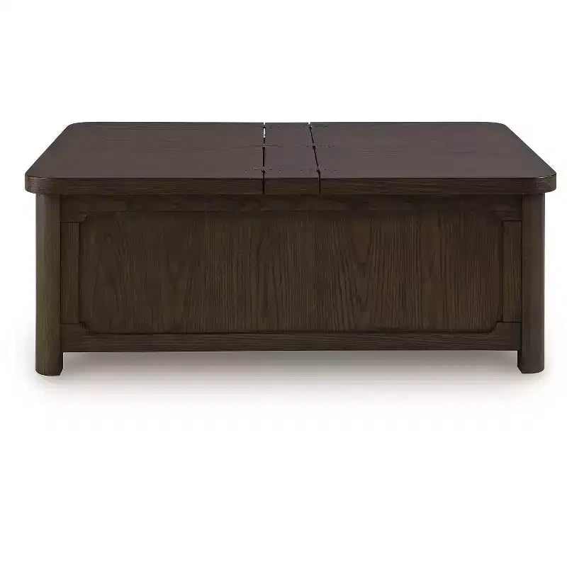Table basse relevable Signature Design by Ashley Breckington, marron foncé avec coffre de rangement