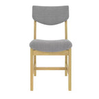 Ensemble de salle à manger en bois rustique pour 4 personnes, table rectangulaire 5 pièces avec chaises rembourrées pour petite cuisine