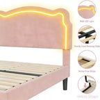 Lit jumeau capitonné pour enfants avec tête de lit réglable en forme d'ours, tiroir de rangement, lattes en bois, silencieux, pas besoin de sommier tapissier
