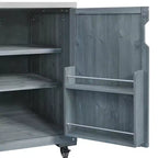 Îlot de cuisine d'extérieur avec évier, chariot de barbecue d'extérieur en bois massif pour barbecues XL Big Green Egg, chariot de bar d'extérieur roulant avec plateau en acier inoxydable