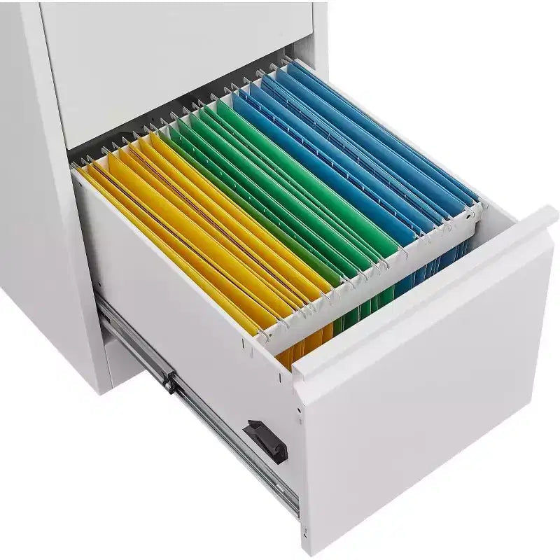 Meuble de classement à 4 tiroirs avec serrure, armoires de classement robustes pour dossiers de format lettre/legal/A4/F4, armoire de rangement en métal autonome pour la maison, le bureau