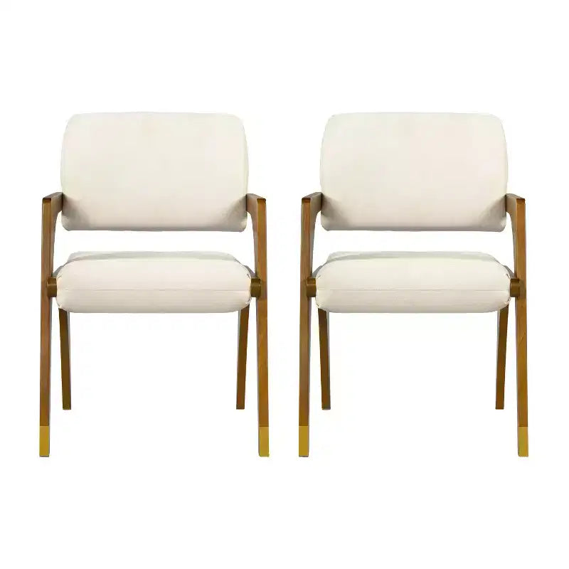 Chaise de salle à manger Christopher Knight Home mi-siècle moderne en bois d'hévéa rembourrée avec dossier