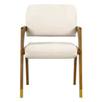 Chaise de salle à manger Christopher Knight Home mi-siècle moderne en bois d'hévéa rembourrée avec dossier
