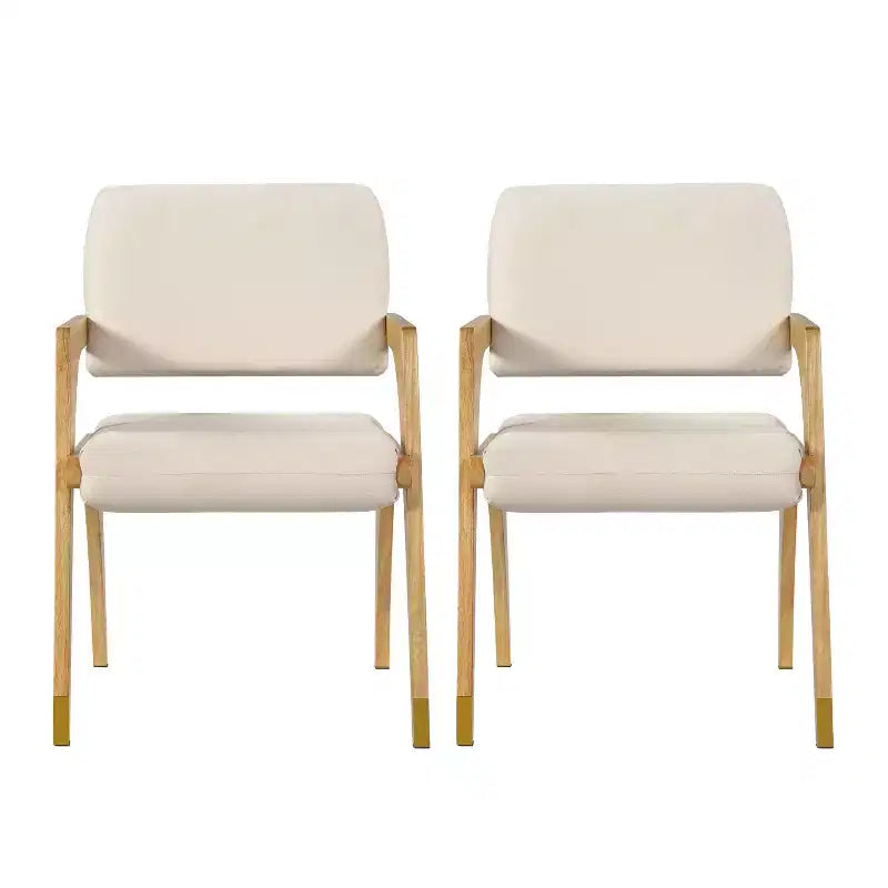 Chaise de salle à manger Christopher Knight Home mi-siècle moderne en bois d'hévéa rembourrée avec dossier