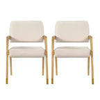 Chaise de salle à manger Christopher Knight Home mi-siècle moderne en bois d'hévéa rembourrée avec dossier