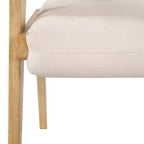 Chaise de salle à manger Christopher Knight Home mi-siècle moderne en bois d'hévéa rembourrée avec dossier