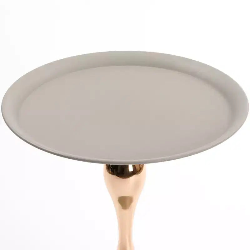 Table piédestal ronde en métal queue de sirène, table d'appoint d'appoint minimaliste moderne pour boisson Martini pour petits espaces
