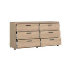 Tvilum, Commode double à 6 tiroirs Mira, Jackson Hickory