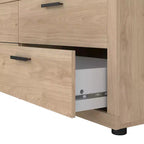 Tvilum, Commode double à 6 tiroirs Mira, Jackson Hickory
