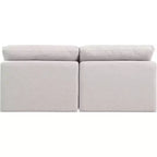 Canapé modulaire en tissu texturé lin Indulge Meridian Furniture