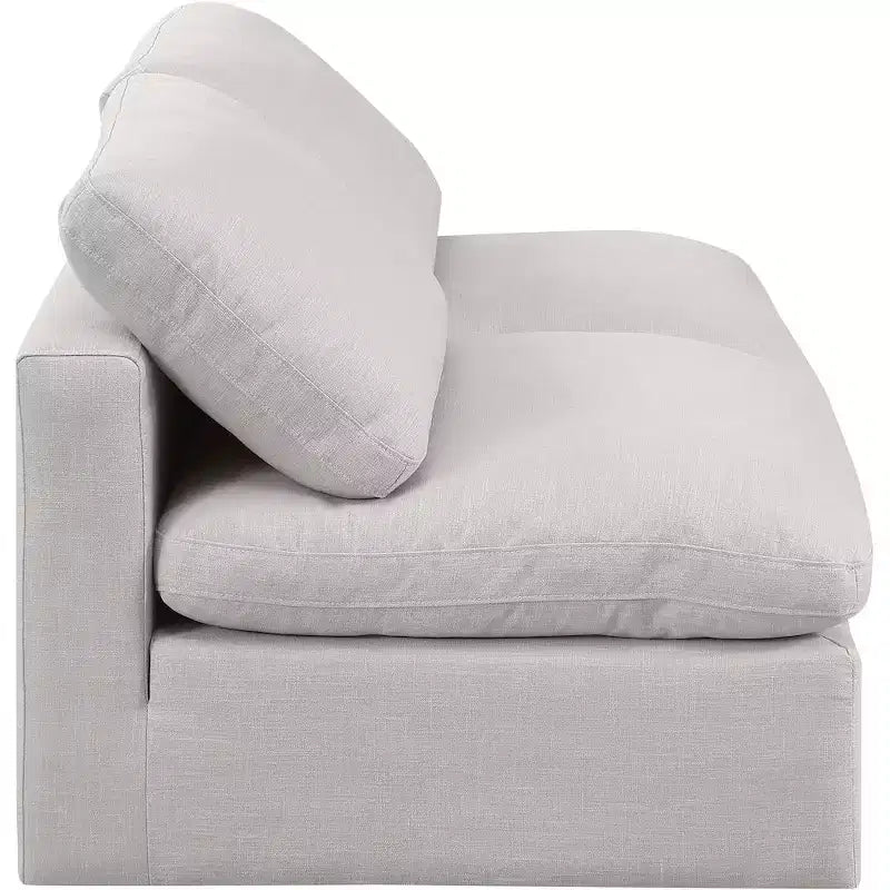 Canapé modulaire en tissu texturé lin Indulge Meridian Furniture