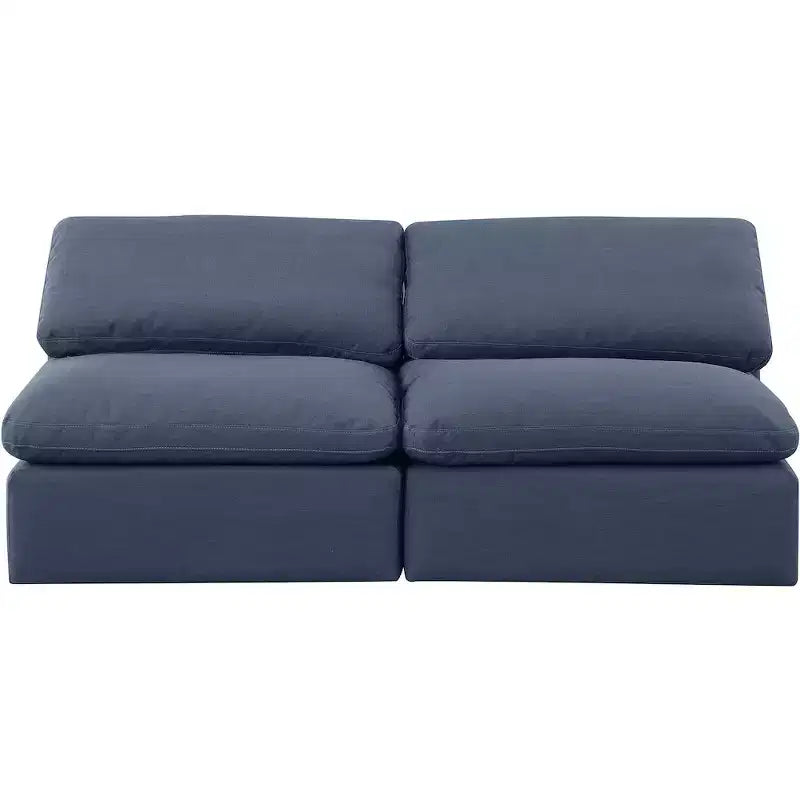 Canapé modulaire en tissu texturé lin Indulge Meridian Furniture