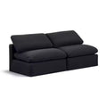 Meridian Furniture Indulge Linen Textured Fabric Modular Sofa
