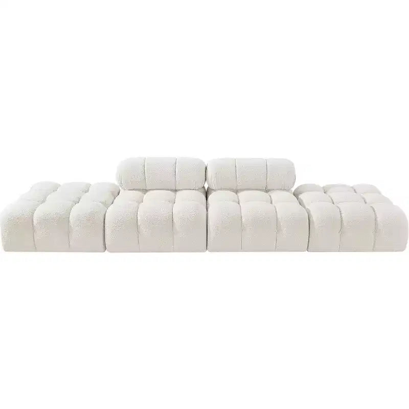 Meridian Furniture Ames Canapé Modulable 4 Pièces Rembourré en Tissu Bouclé 136