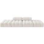 Meridian Furniture Ames Canapé Modulable 4 Pièces Rembourré en Tissu Bouclé 136
