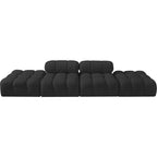 Meridian Furniture Ames Canapé Modulable 4 Pièces Rembourré en Tissu Bouclé 136
