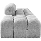 Meridian Furniture Ames Canapé Modulable 4 Pièces Rembourré en Tissu Bouclé 136