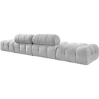 Meridian Furniture Ames Canapé Modulable 4 Pièces Rembourré en Tissu Bouclé 136