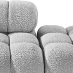 Meridian Furniture Ames Canapé Modulable 4 Pièces Rembourré en Tissu Bouclé 136