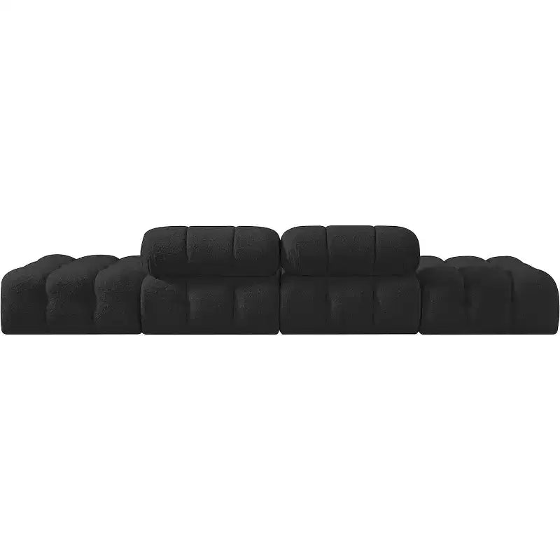 Meridian Furniture Ames Canapé Modulable 4 Pièces Rembourré en Tissu Bouclé 136