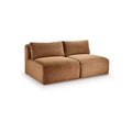 Meridian Furniture Shaggy Saddle Corduroy Performance Fabric Modular Sofa