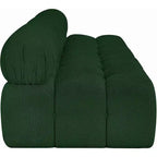 Canapé modulable en tissu bouclé vert Ames de Meridian Furniture