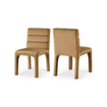 Meridian Furniture Kai Saddle Velvet Dining Chair, Set of 2