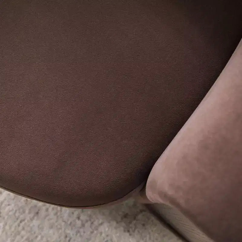 Fauteuil d'appoint pivotant moderne en tissu capitonné