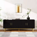 Dyonery 70 Fluted-Door TV Stand, Entertainment Center with StoragePS! Adjustable Shelf, Modern TV Console for Living Room and Bedroom,