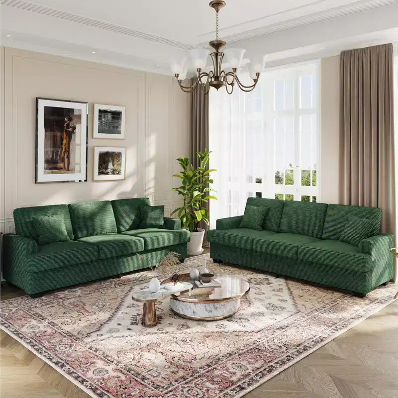 Canapé 3 places en similicuir de 218 cm avec sièges profonds, 2 coussins de dossier amovibles et 2 coussins décoratifs, imperméable, pour salon ou bureau, noir