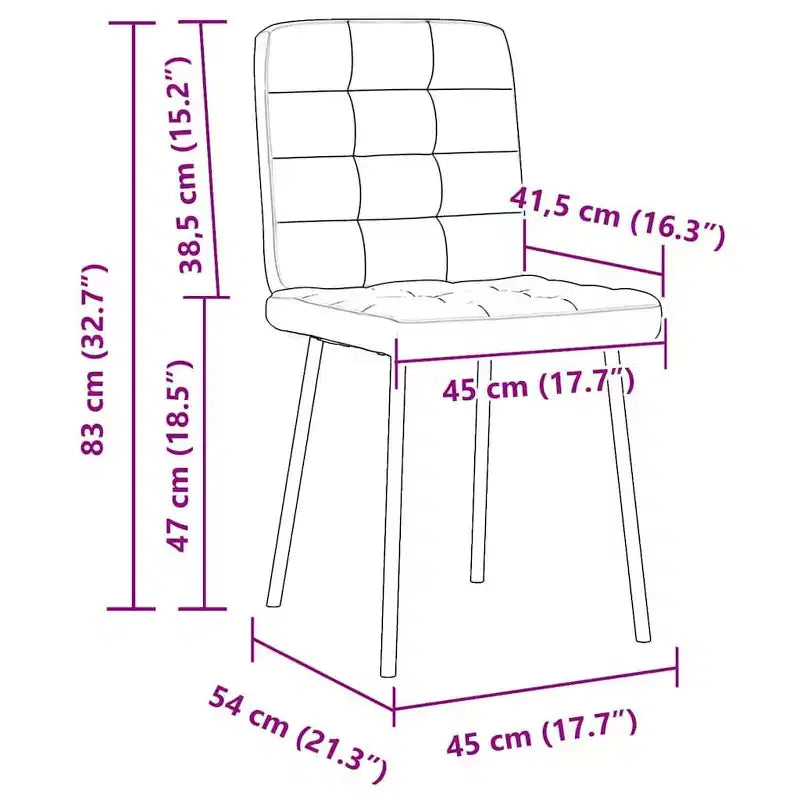 vidaXL Chaises de salle à manger 4 pcs Velours noir, Contreplaqué, Métal Standard