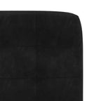vidaXL Chaises de salle à manger 4 pcs Velours noir, Contreplaqué, Métal Standard