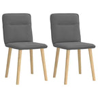 vidaXL Dining Chair Set of 4 Dark Gray