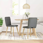 vidaXL Lot de 4 Chaises de Salle à Manger Gris Foncé