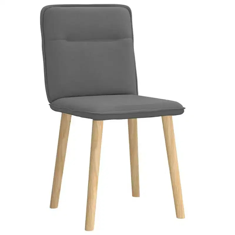 vidaXL Lot de 4 Chaises de Salle à Manger Gris Foncé