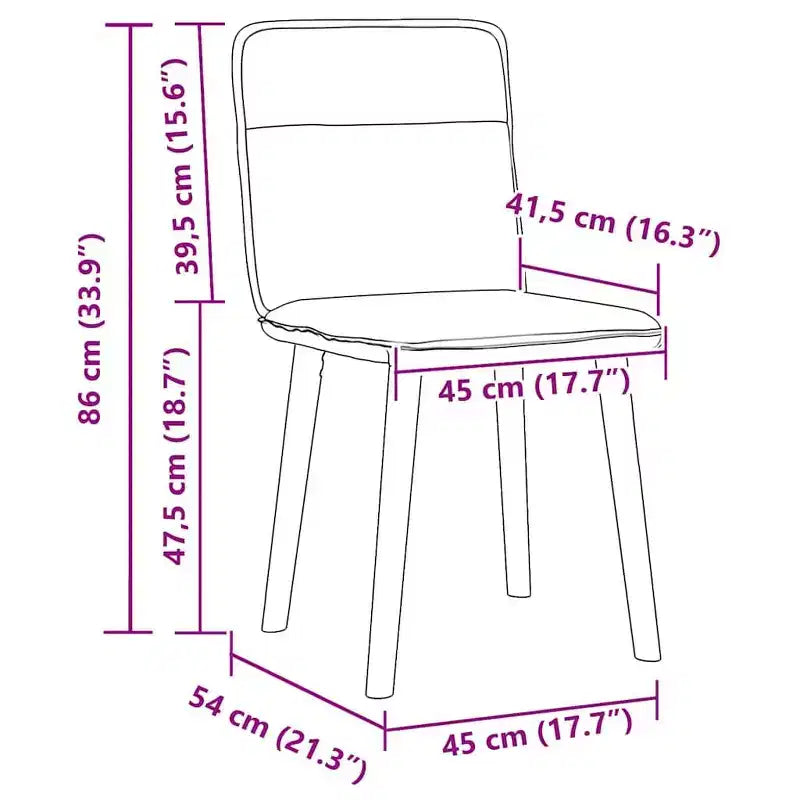 vidaXL Lot de 4 Chaises de Salle à Manger Gris Foncé